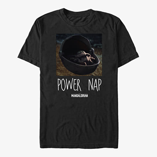 T-shirt Merch Star Wars: The Mandalorian - Power Nap Unisex T-Shirt Black