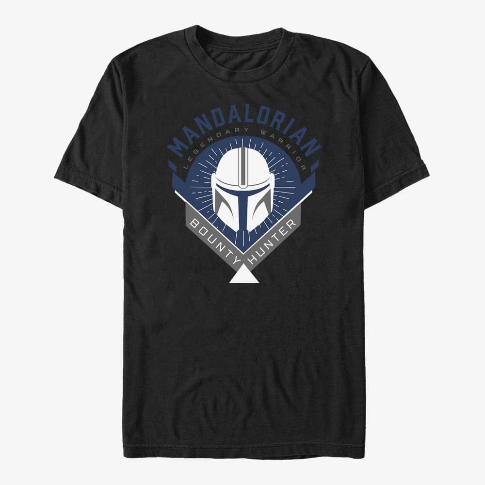   Μπλούζες Merch Star Wars: The Mandalorian - Mandalorian Crest Unisex T-Shirt Black