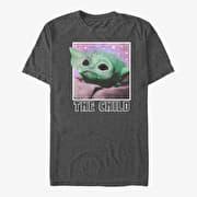 Merch Star Wars: The Mandalorian - Cosmic Child Unisex T-Shirt Dark Heather Grey
