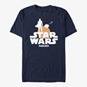 Merch Star Wars: The Mandalorian - Sunset Duo Unisex T-Shirt Navy Blue