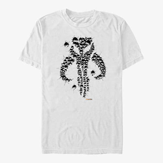 Maglietta Merch Star Wars: The Mandalorian - Bullet Holes Unisex T-Shirt White