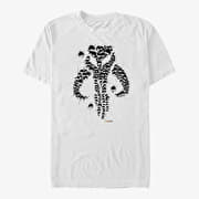 Merch Star Wars: The Mandalorian - Bullet Holes Unisex T-Shirt White