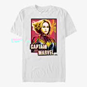 Merch Captain Marvel: Movie - Marvel Profile Unisex T-Shirt White