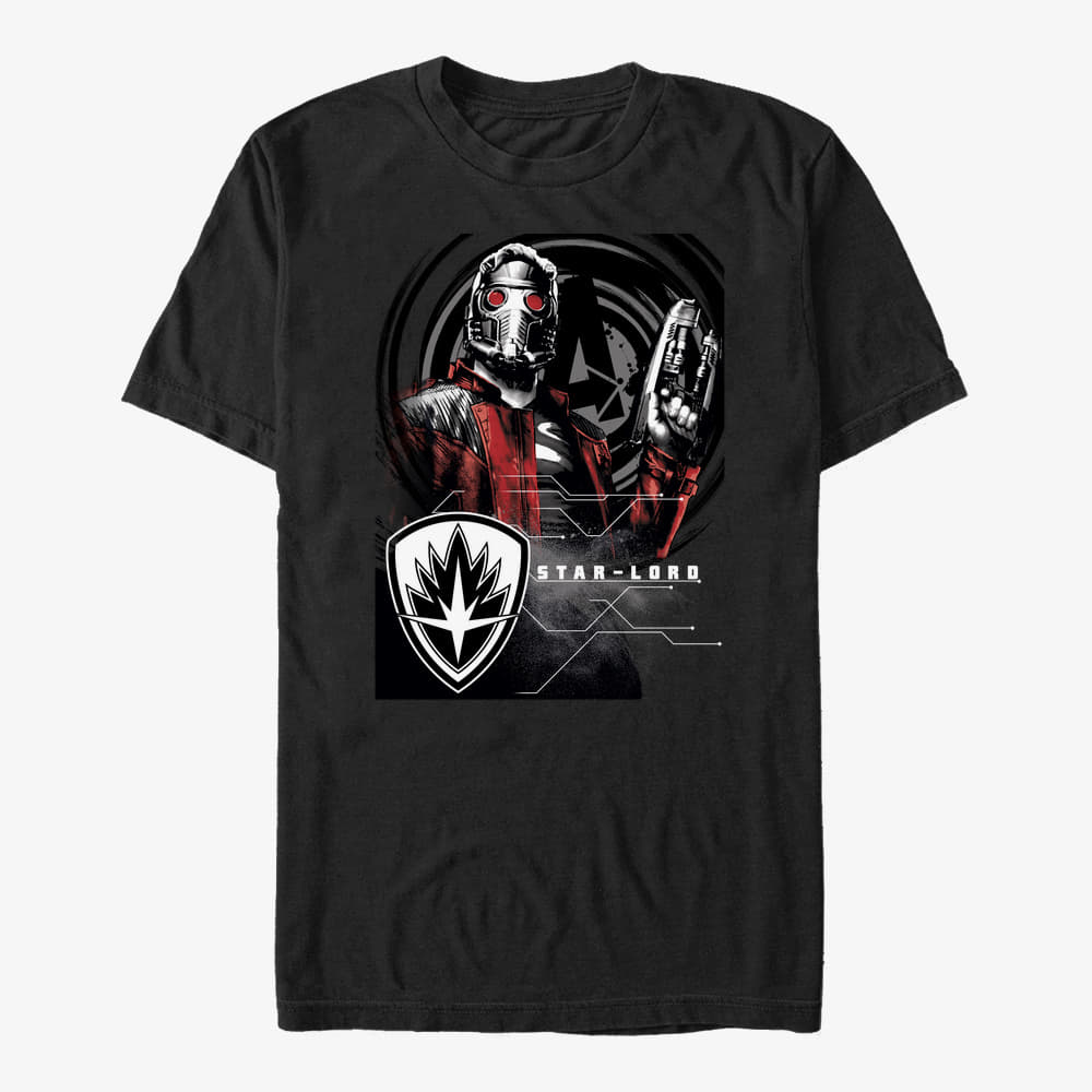 T-shirts Merch Marvel Avengers: Infinity War - Quill Blaster Unisex T-Shirt Black