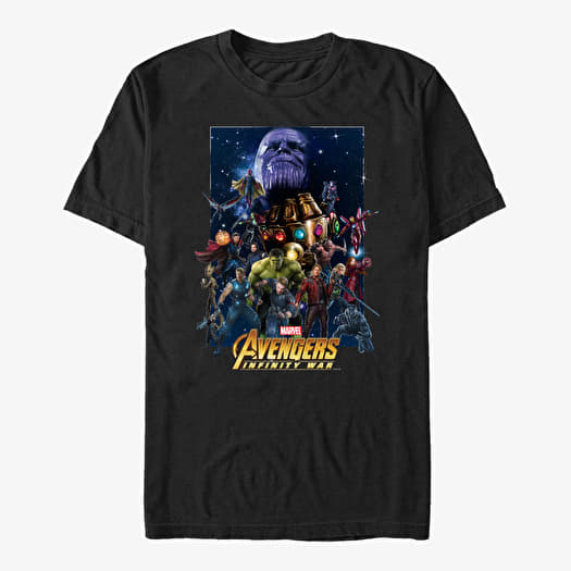 T-shirt Merch Marvel Avengers: Infinity War - Overload Poster Unisex T-Shirt Black