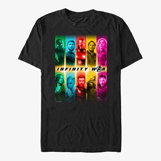 T-shirt Merch Marvel Avengers: Infinity War - Infinity Bars Unisex T-Shirt Black