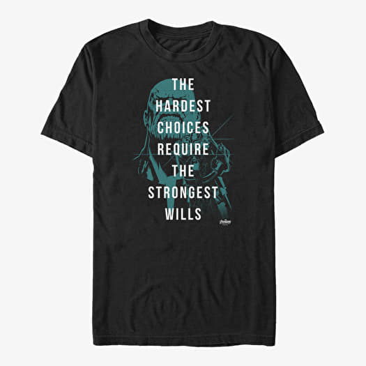 T-shirt Merch Marvel Avengers: Infinity War - Strong Will Unisex T-Shirt Black