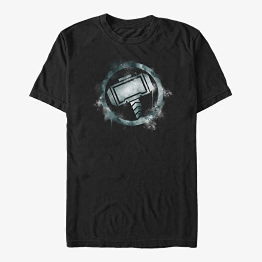 T-shirt Merch Marvel Avengers Endgame - Thor Spray Logo Unisex T-Shirt Black