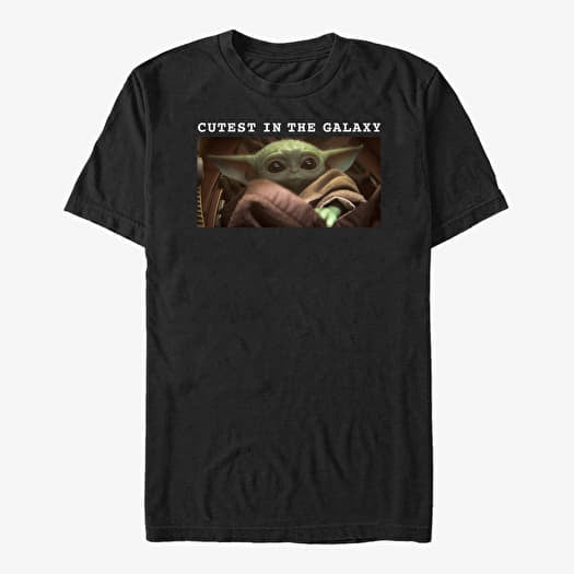 T-shirt Merch Star Wars: The Mandalorian - Cute Yoda Unisex T-Shirt Black