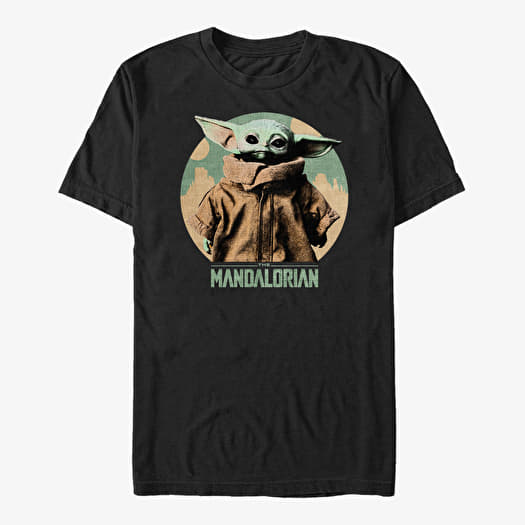 Majica Merch Star Wars: The Mandalorian - Light Vintage Child Unisex T-Shirt Black