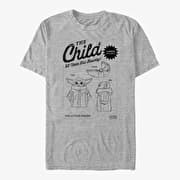 Merch Star Wars: The Mandalorian - Toy Action Figure Unisex T-Shirt Heather Grey