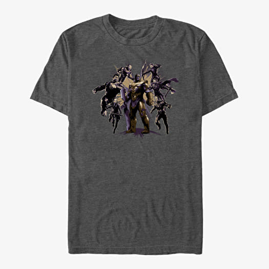 Merch Marvel Avengers Endgame - Villian Pose Unisex T-Shirt Dark Heather Grey