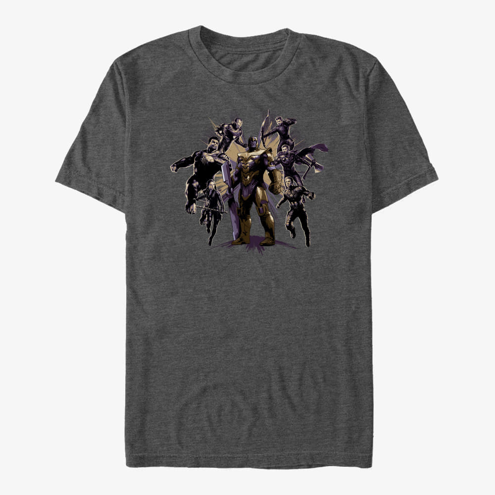 T-shirts Merch Marvel Avengers Endgame - Villian Pose Unisex T-Shirt Dark Heather Grey