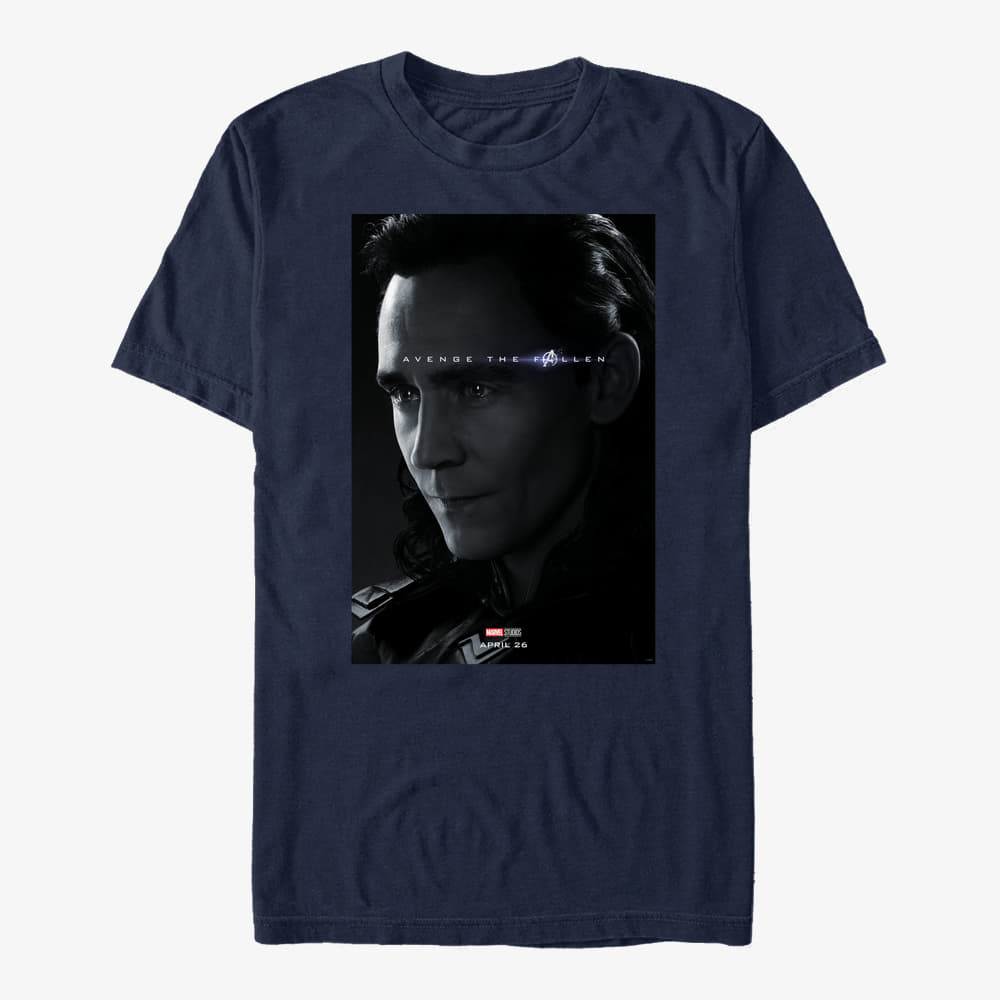 T-särgid Merch Marvel Avengers Endgame - Avenge Loki Unisex T-Shirt Navy Blue
