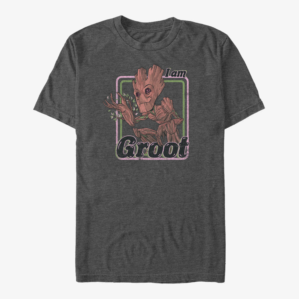 Trička Merch Marvel GOTG 2 - Guardians Wall Unisex T-Shirt Dark Heather Grey