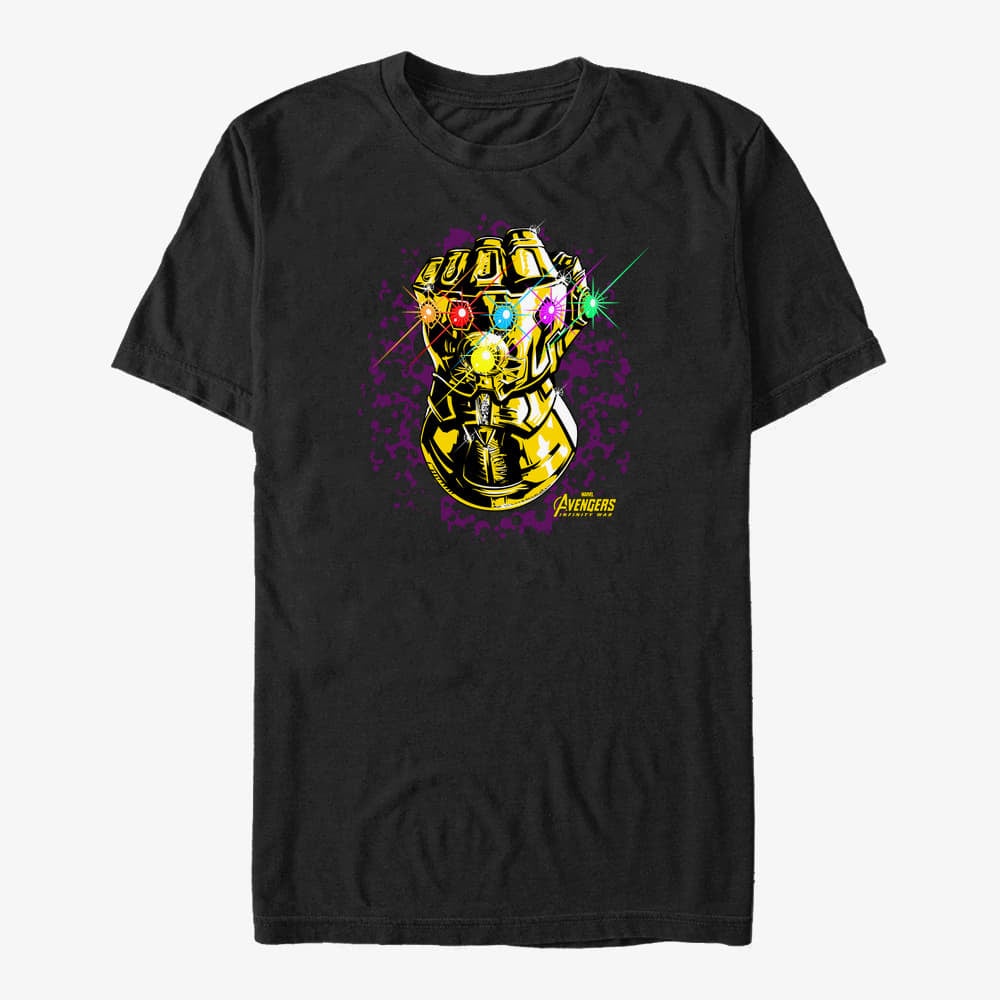 Trička Merch Marvel Avengers: Infinity War - The Gauntlet Unisex T-Shirt Black