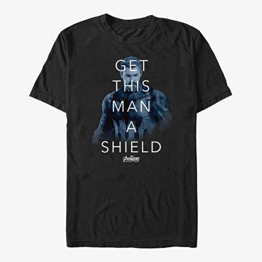 T-särk Merch Marvel Avengers: Infinity War - Shield America Unisex T-Shirt Black