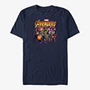 Merch Marvel Avengers: Infinity War - Group Shot Unisex T-Shirt Navy Blue
