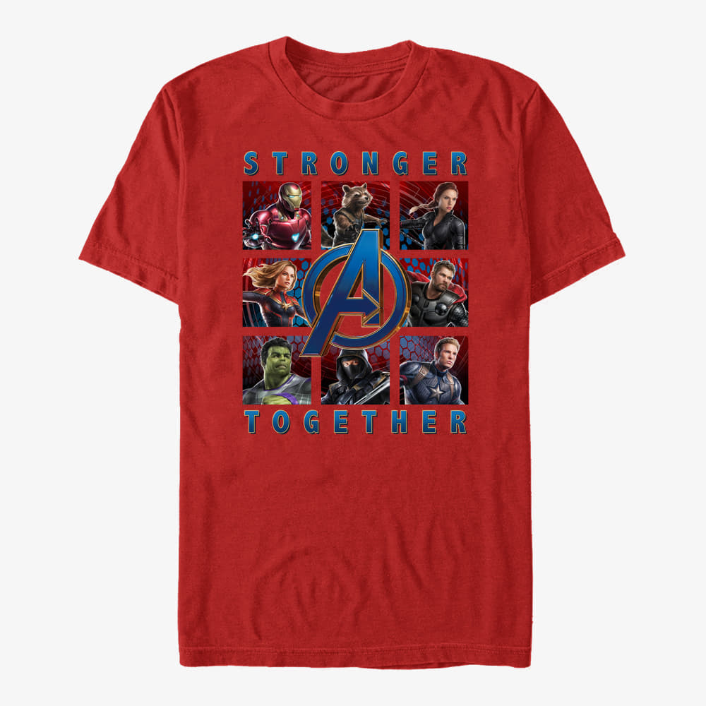 Camisetas Merch Marvel Avengers Endgame - Boxes Full Of Avengers Unisex T-Shirt Red