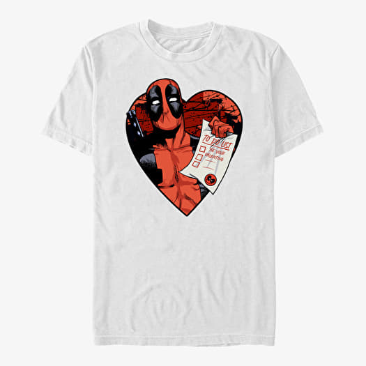 T-shirts Merch Marvel Deadpool - Deadpool List Unisex T-Shirt White