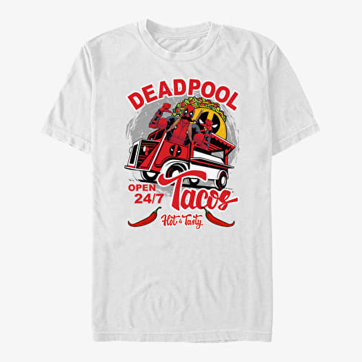 Tricou Merch Marvel Deadpool - Taco Deadpool Unisex T-Shirt White