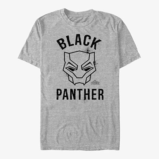 T-shirt Merch Marvel Black Panther: Movie - Bold Panther Unisex T-Shirt Heather Grey
