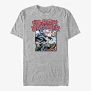 Merch Marvel Classic - Black Panther Collage Unisex T-Shirt Heather Grey