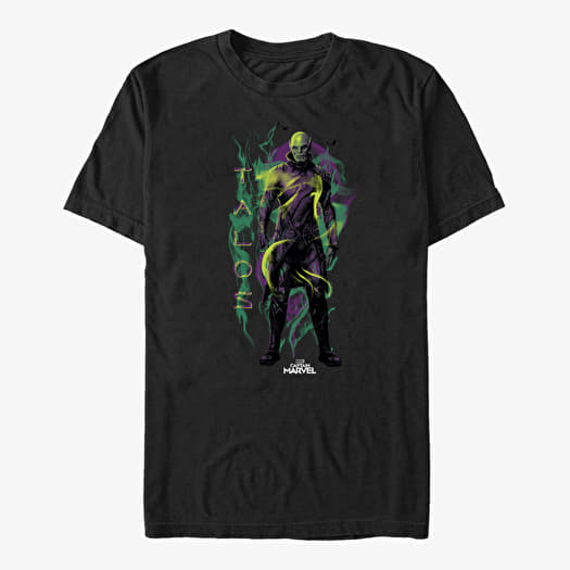 Tričko Merch Captain Marvel: Movie - Talos Green Unisex T-Shirt Black