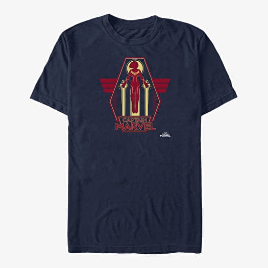 T-shirt Merch Captain Marvel: Movie - Take Flight Unisex T-Shirt Navy Blue