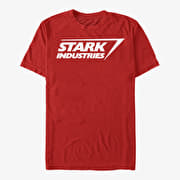 Merch Marvel Avengers Classic - Stark Logo Unisex T-Shirt Red