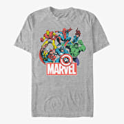 Merch Marvel Avengers Classic - Heroes of Today Unisex T-Shirt Heather Grey