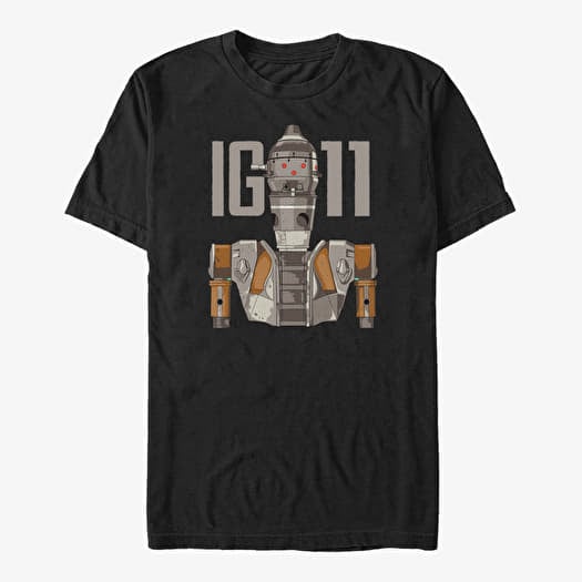 T-shirt Merch Star Wars: The Mandalorian - IG-11 Illustrated Unisex T-Shirt Black