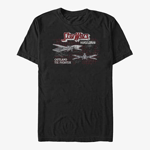 T-shirt Merch Star Wars: The Mandalorian - Outland Grid Unisex T-Shirt Black