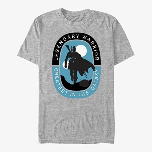 Merch Star Wars: The Mandalorian - Legendary Warrior Unisex T-Shirt Heather Grey