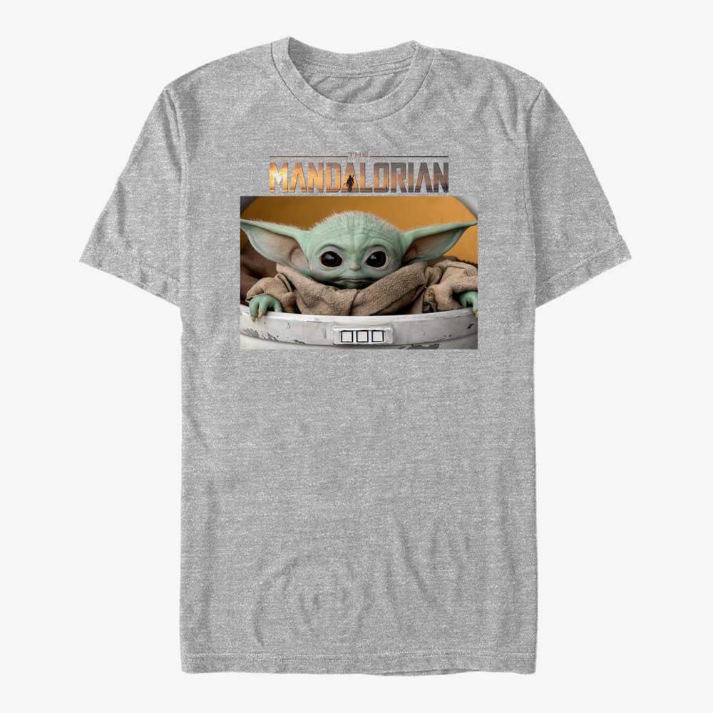 Футболки Merch Star Wars: The Mandalorian - Small Box Unisex T-Shirt Heather Grey