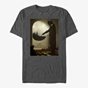 Merch Star Wars: The Mandalorian - Tall Scene Unisex T-Shirt Dark Heather Grey