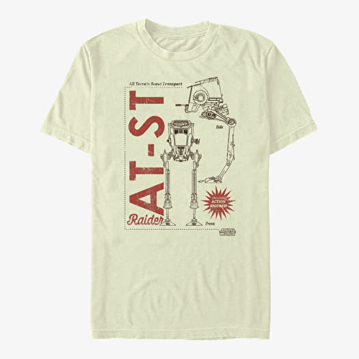 T-shirt Merch Star Wars: The Mandalorian - AT-ST Unisex T-Shirt Natural