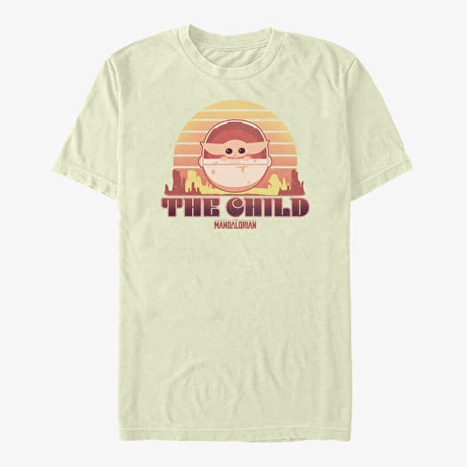T-shirt Merch Star Wars: The Mandalorian - Sunset Child Unisex T-Shirt Natural