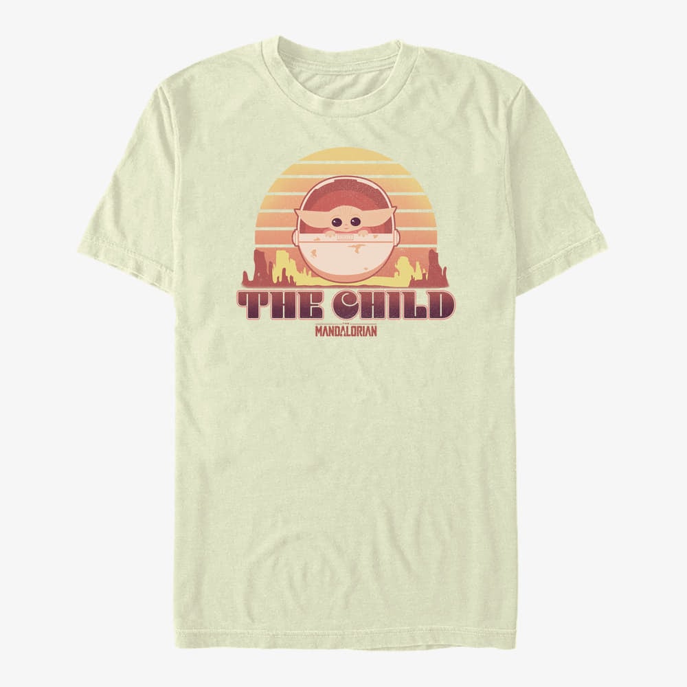 Футболки Merch Star Wars: The Mandalorian - Sunset Child Unisex T-Shirt Natural