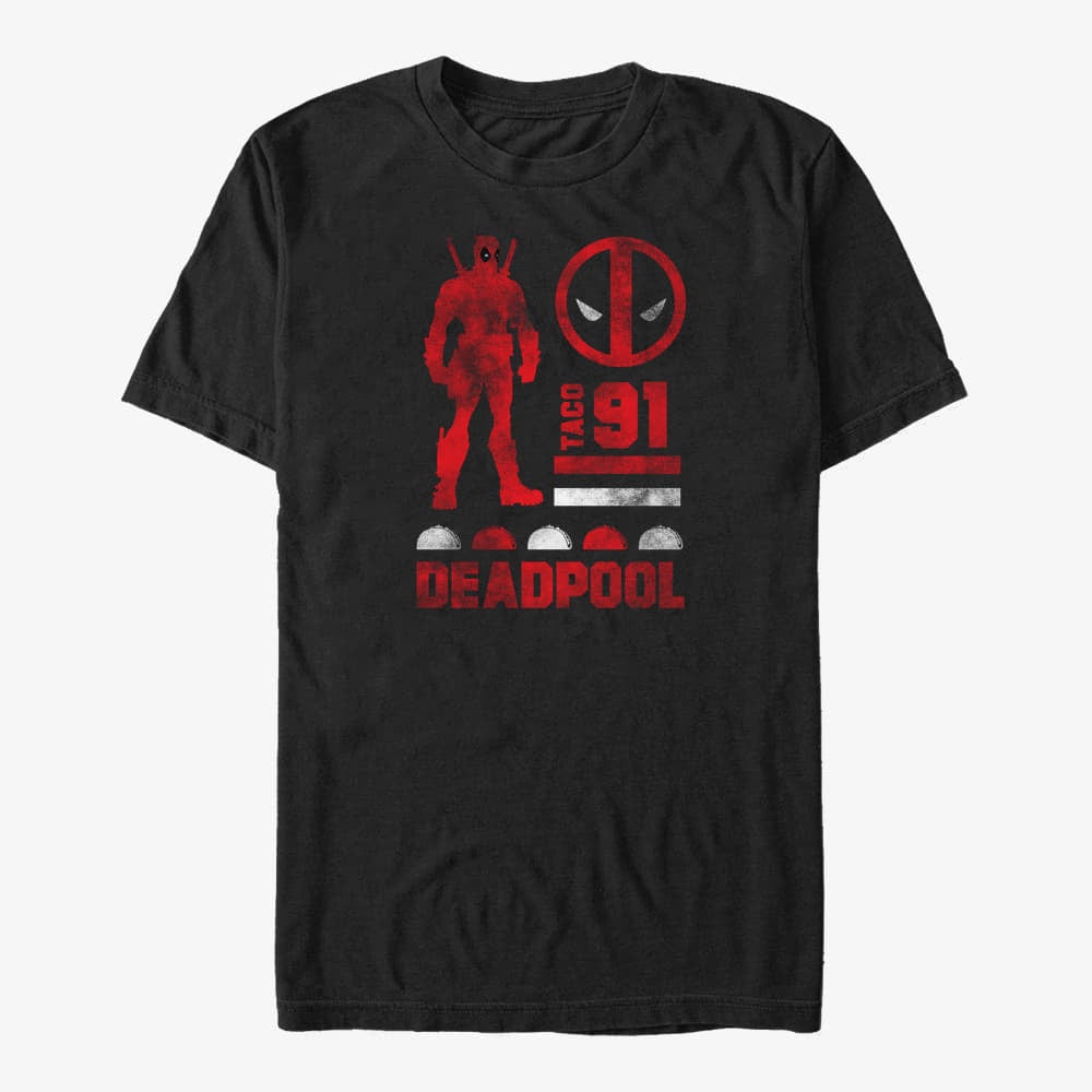 T-Shirts Merch Marvel Deadpool - Deadpool Sil Unisex T-Shirt Black