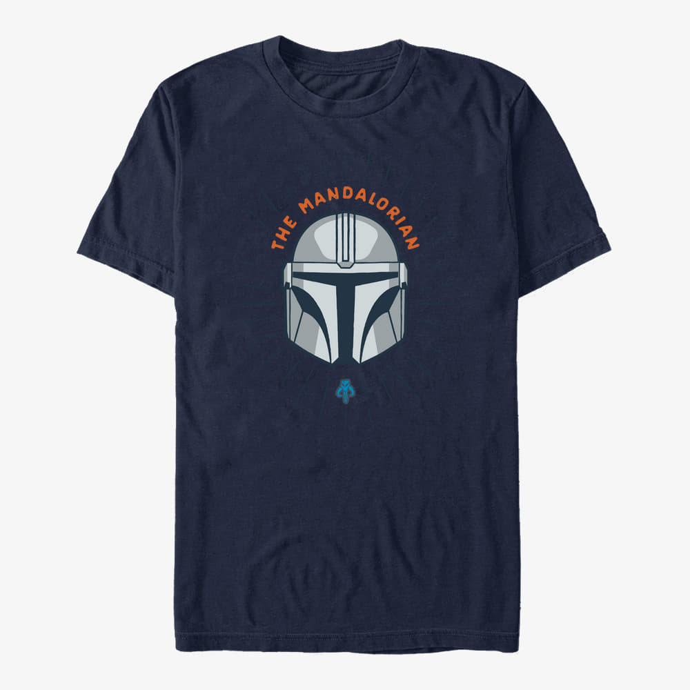 Футболки Merch Star Wars: The Mandalorian - Simple Shield Unisex T-Shirt Navy Blue