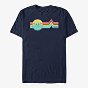 Merch Star Wars: The Mandalorian - Rainbow Child Unisex T-Shirt Navy Blue