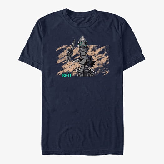 Camiseta Merch Star Wars: The Mandalorian - IG11 Droid Unisex T-Shirt Navy Blue