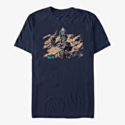 Merch Star Wars: The Mandalorian - IG11 Droid Unisex T-Shirt Navy Blue