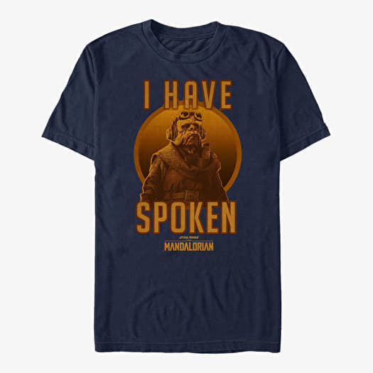 Тениска Merch Star Wars: The Mandalorian - Kuill Has Spoken Unisex T-Shirt Navy Blue