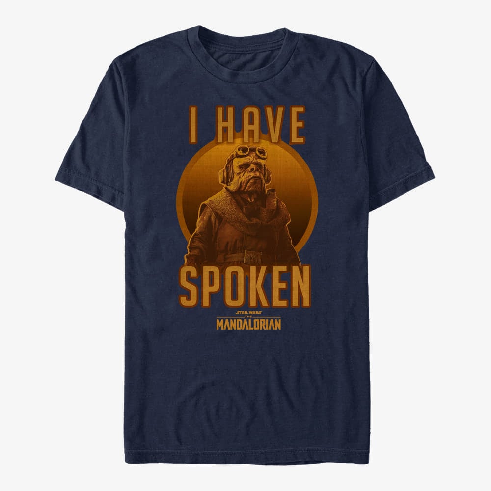 Тениски Merch Star Wars: The Mandalorian - Kuill Has Spoken Unisex T-Shirt Navy Blue