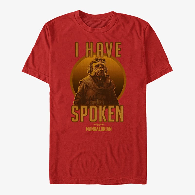 T-shirt Merch Star Wars: The Mandalorian - Kuill Has Spoken Unisex T-Shirt Red