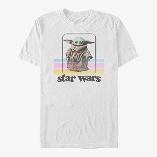 Camiseta Merch Star Wars: The Mandalorian - The Child Retro Unisex T-Shirt White