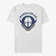 Merch Star Wars: The Mandalorian - Mandalorian Crest Unisex T-Shirt White