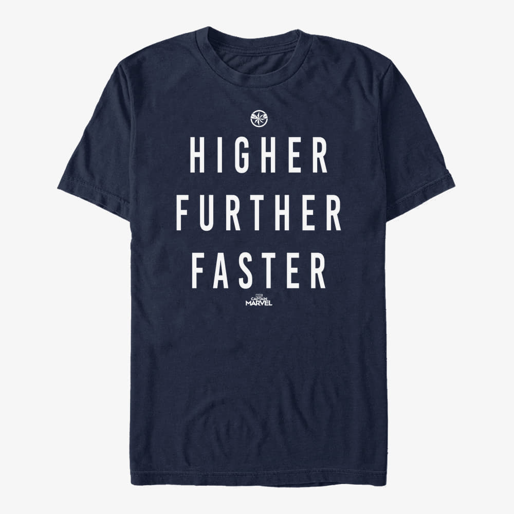 T-shirts Merch Captain Marvel: Movie - Marvels Saying LOGO Unisex T-Shirt Navy Blue